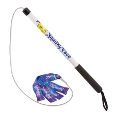 Flirt Pole V2 de Squishy Face Studio con cebo, ideal para entrenamiento y juego activo.