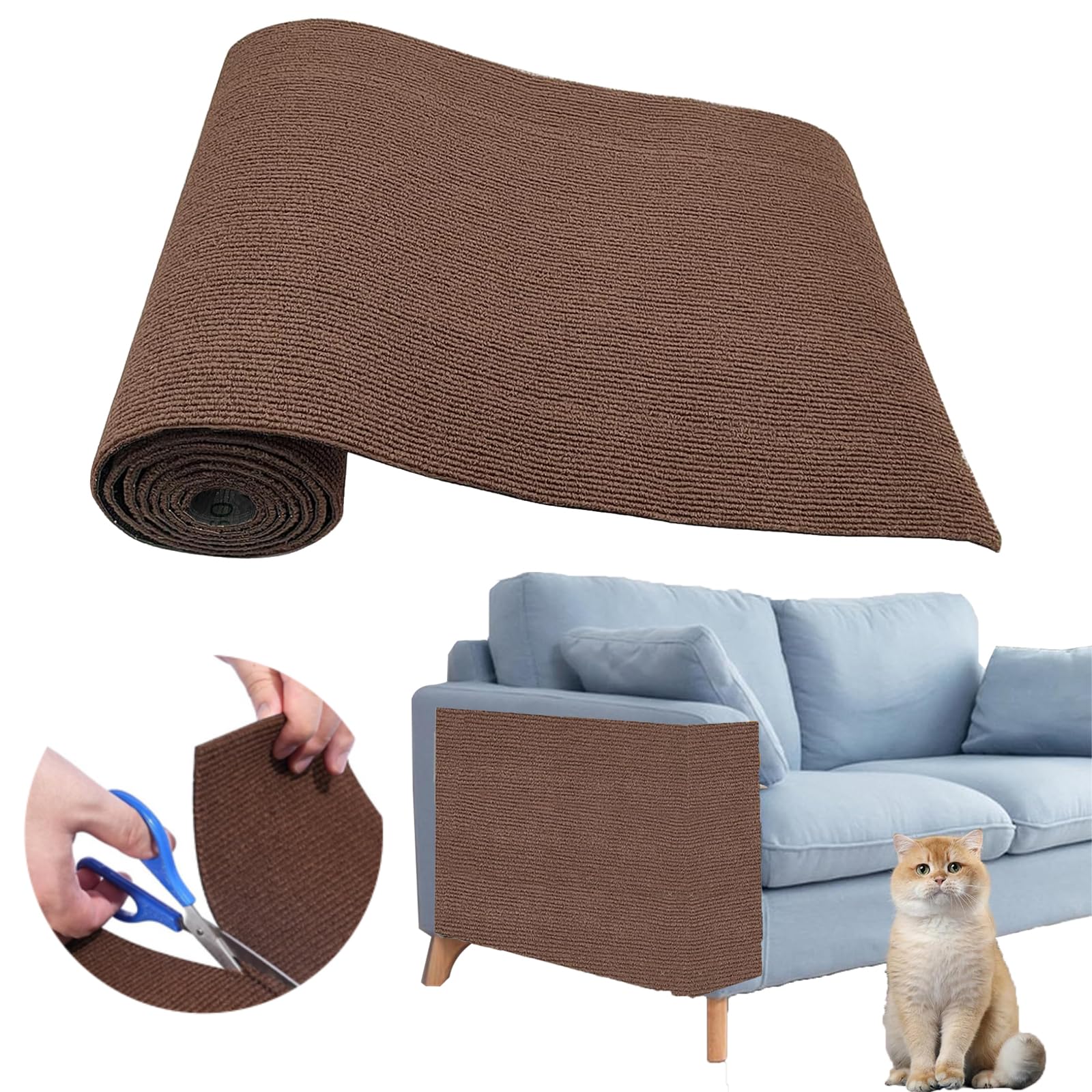 SREBAY protector sofá adhesivo para gatos, evita arañazos en muebles