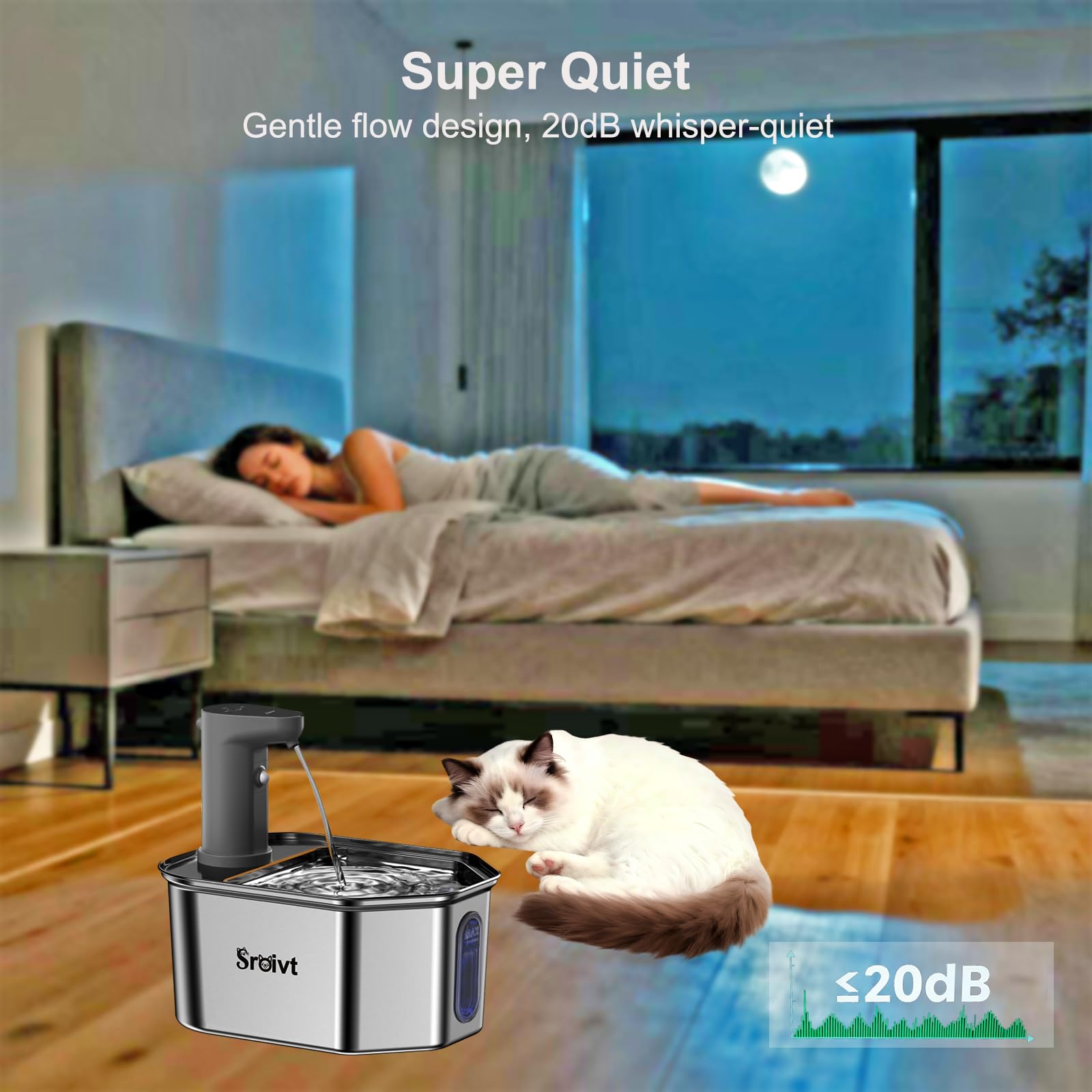 Batería de 5000mAh de la fuente SROIVT, sin cables.