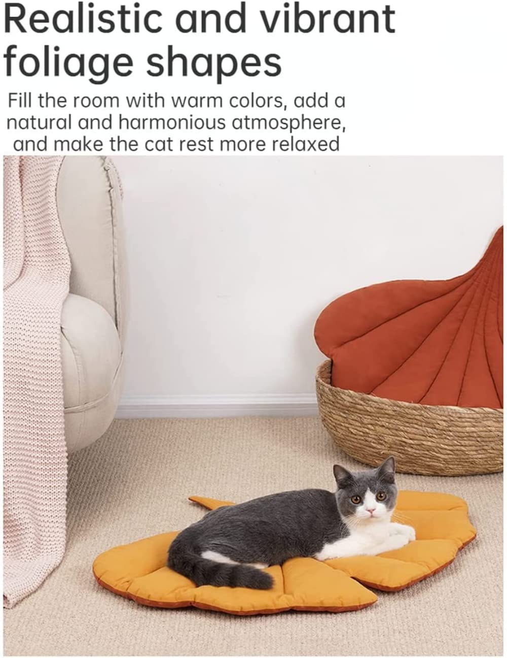 SSDHUA cama para mascota en hoja, uso en interiores