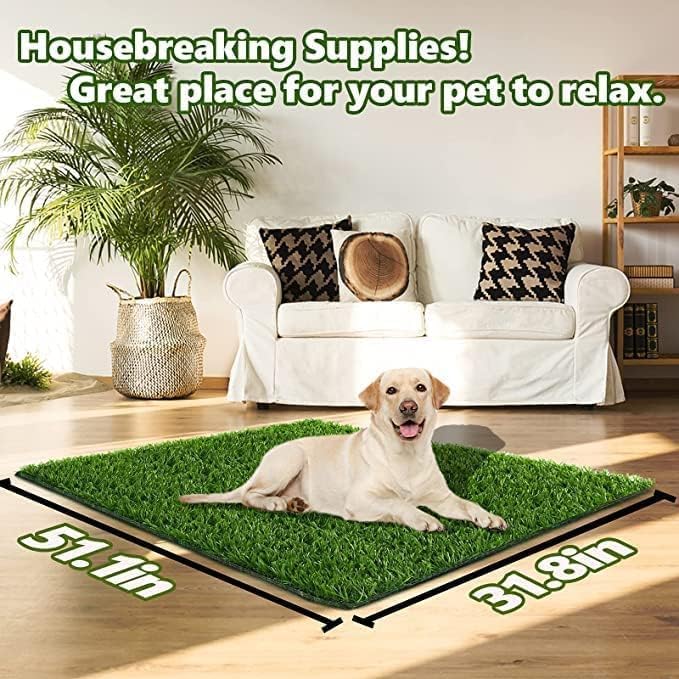 SSRIVER zona de entrenamiento para perros, césped artificial para uso interior/exterior
