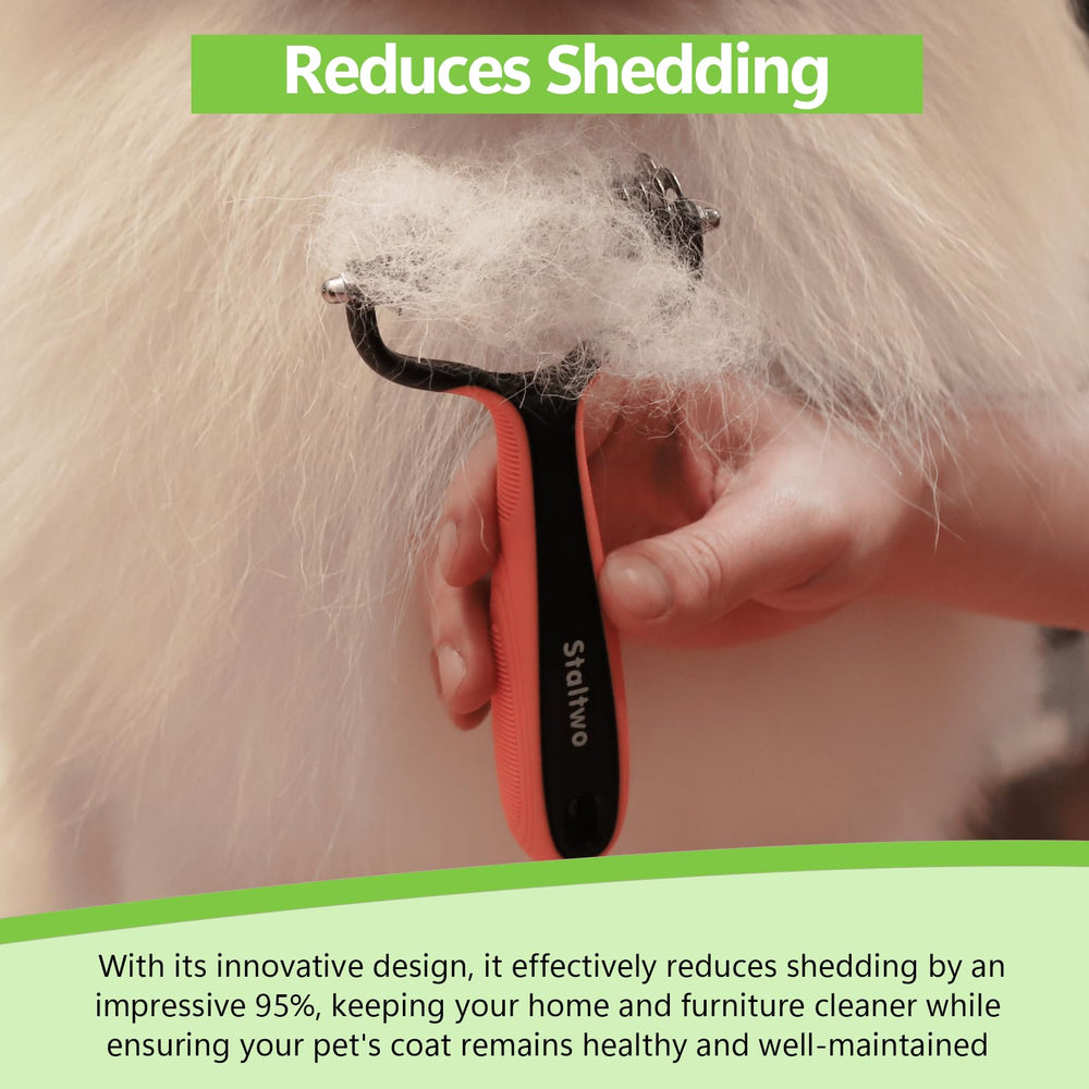 STALTWO Deshedding, mango antideslizante para un agarre firme