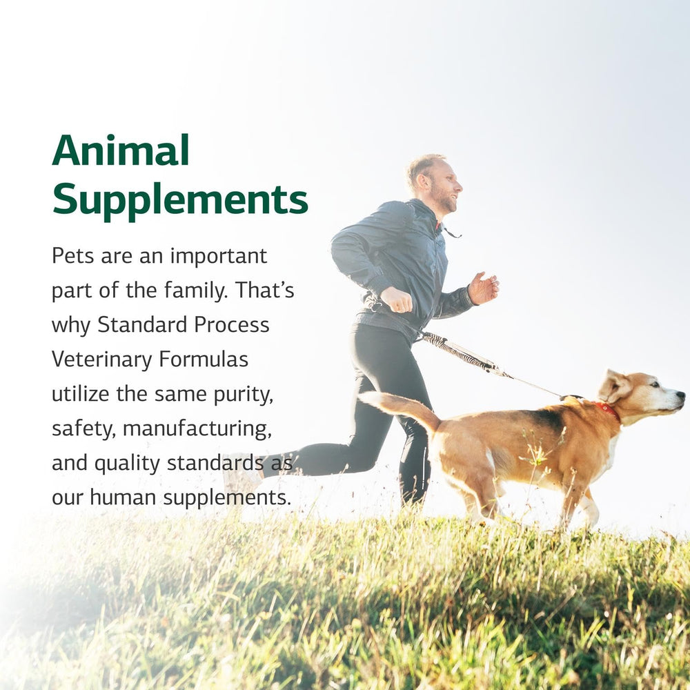 Standard Process Canine Dermal Support, dosificación precisa para perros de diferentes tamaños.