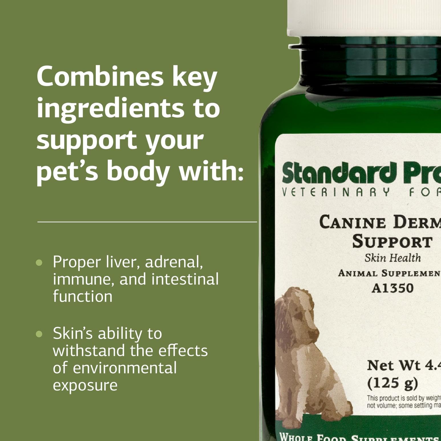 Standard Process Canine Dermal Support, pelaje sano gracias a la formulación de calidad.