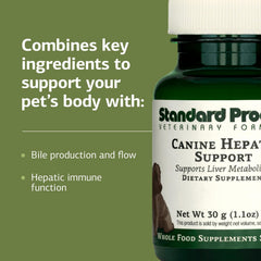 Standard Process Canine Hepatic Support: bote en cocina para rutina diaria