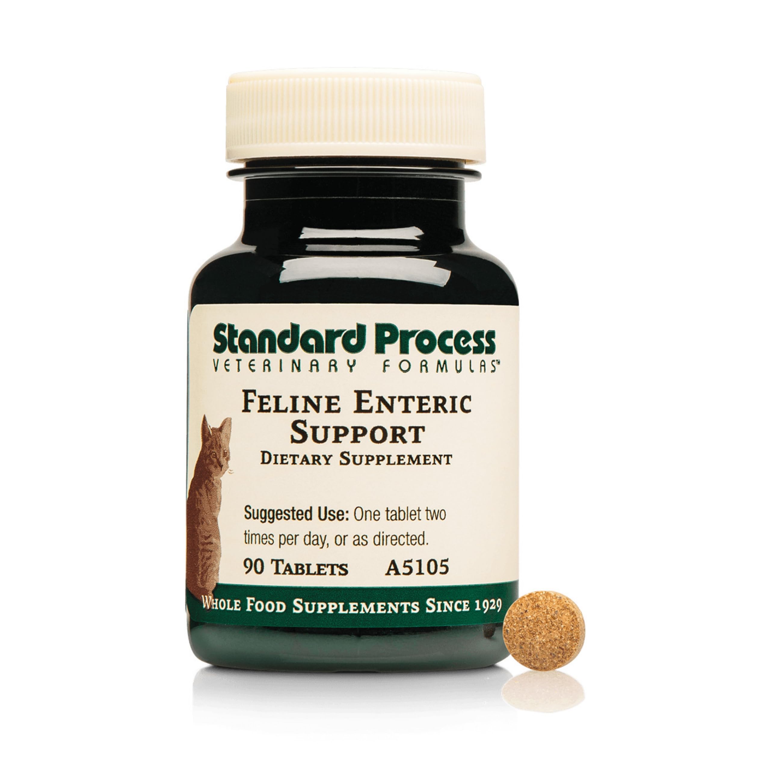 Standard Process Felino Soporte Entérico – botella para digestión felina y tranquilidad diaria.