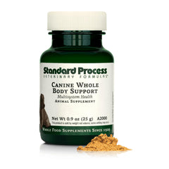 Standard Process Canine Whole Body Support envase, base nutricional diaria