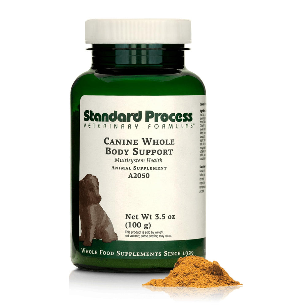 Standard Process Soporte canino de cuerpo completo; volcado de botella para dosificación diaria