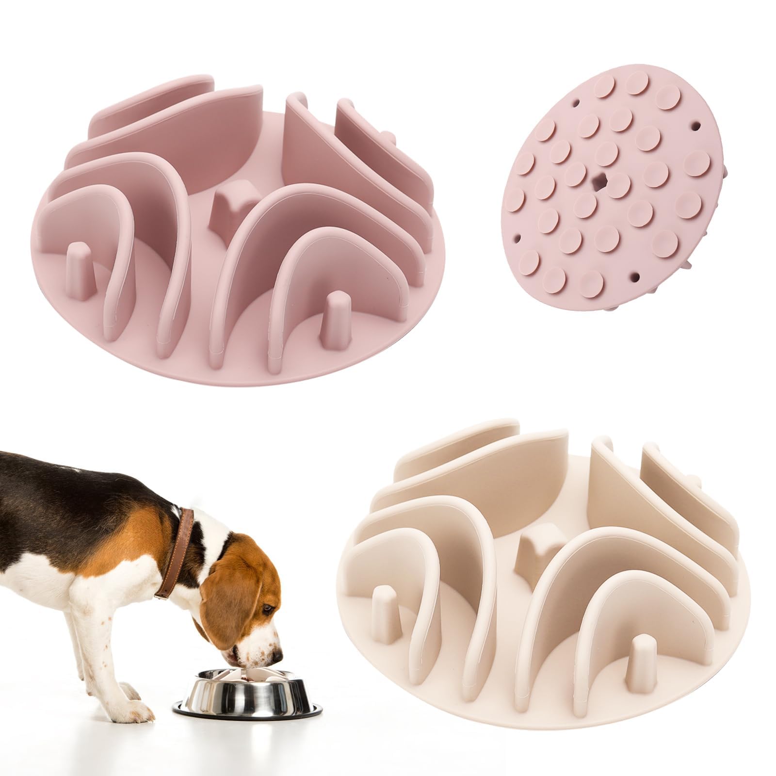 Stankeloko inserto lento para perro con ventosas, ayuda a comer más despacio.