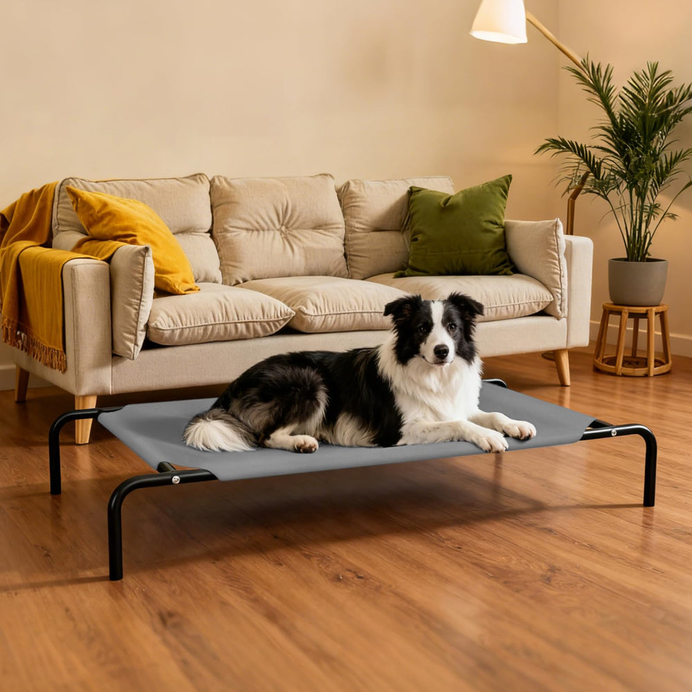 STARLATTA Cama para Perro Elevada con malla Teslin transpirable para flujo de aire.