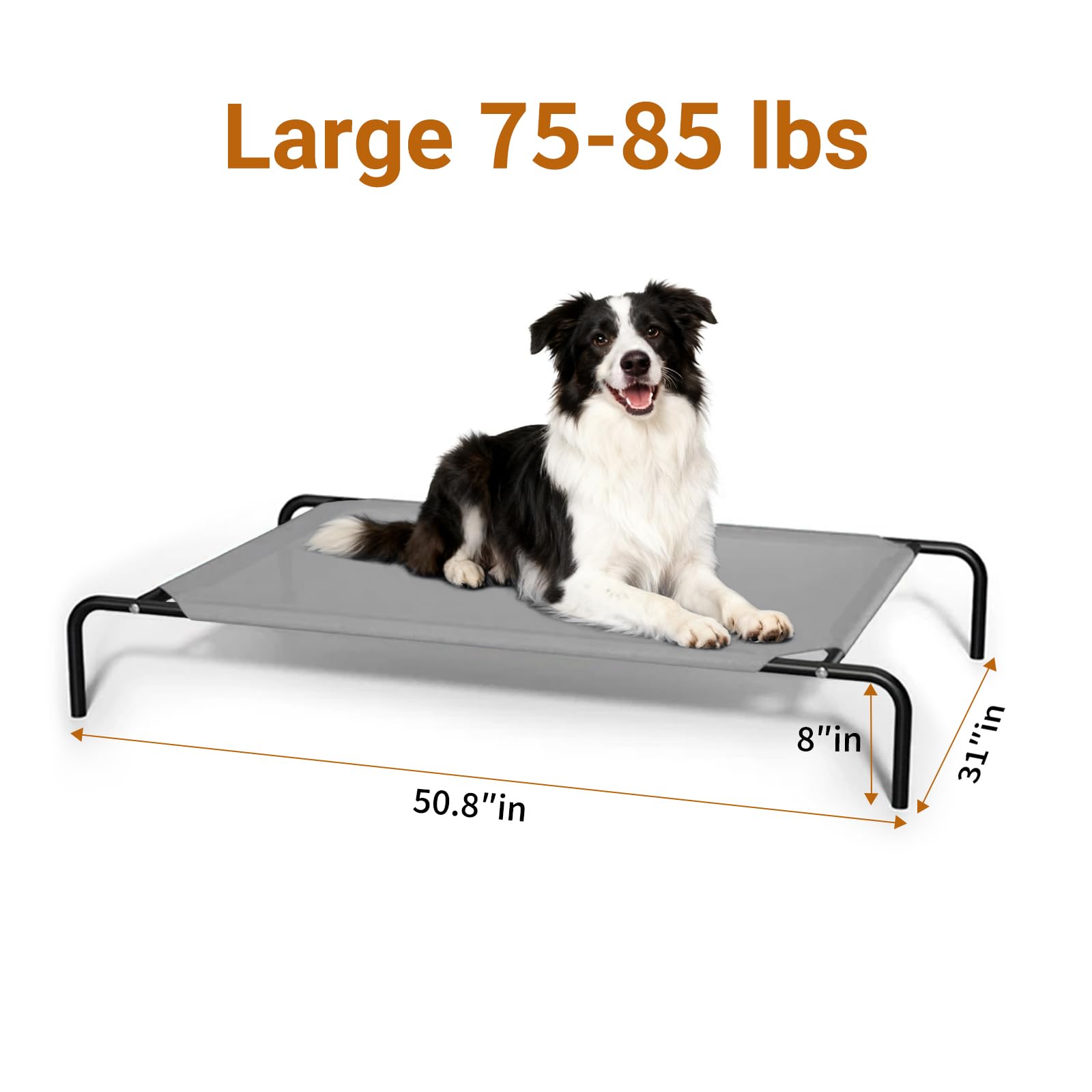 STARLATTA Cama Elevada con pies antideslizantes para estabilidad en superficies.