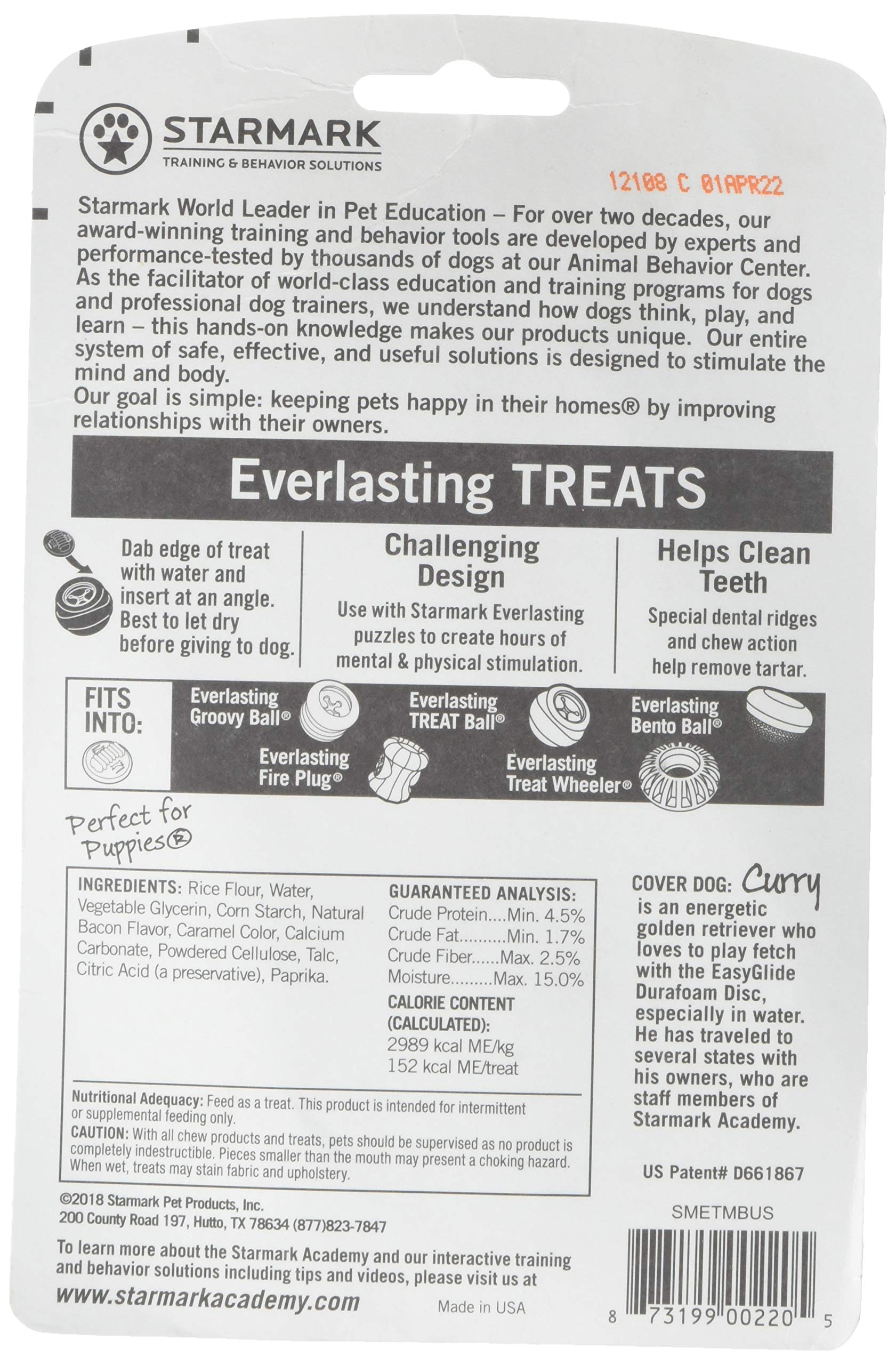 Starmark Everlasting Dental Chew sabor tocino Mediano, textura rugosa con crestas dentales para masticar.
