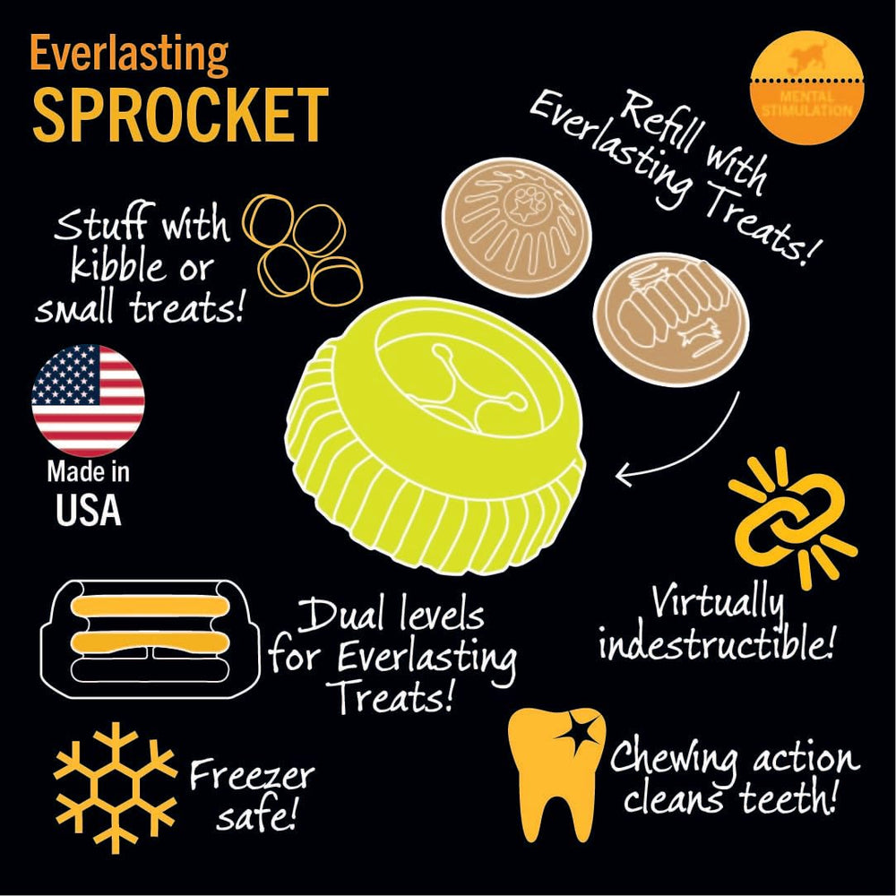 Starmark Everlasting Sprocket Small: Diseño casi indestructible para masticadores poderosos.