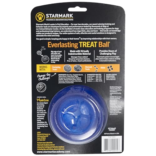 Starmark Juguete interactivo para perros que fomenta juego activo.