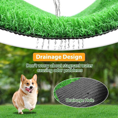 STARROAD-TIM alfombra artificial para perros en entradas, resistente y duradera.