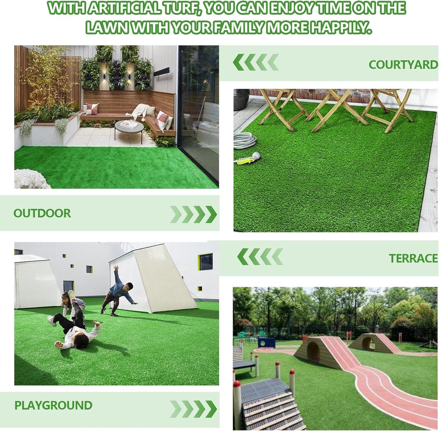 STARROAD-TIM césped artificial duradero para decorar y entrenar mascotas.