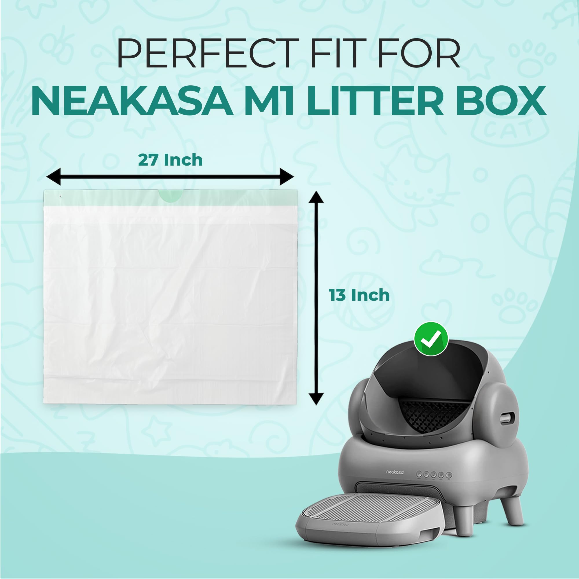 Stazilix compatible con Neakasa M1, funda resistente para uso diario.