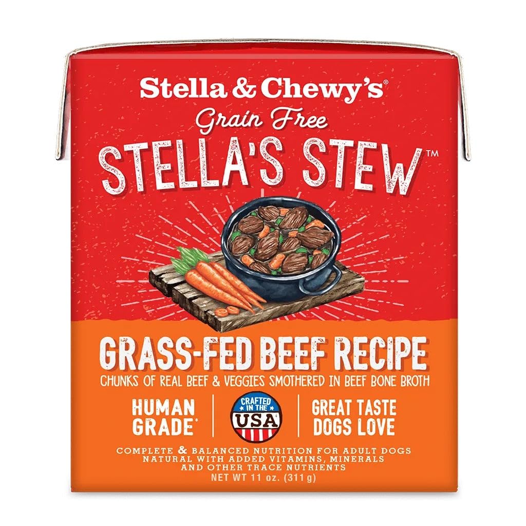 Stella & Chewy's Stella's Stew, trozos reales de res de pastura, para dietas limitadas.