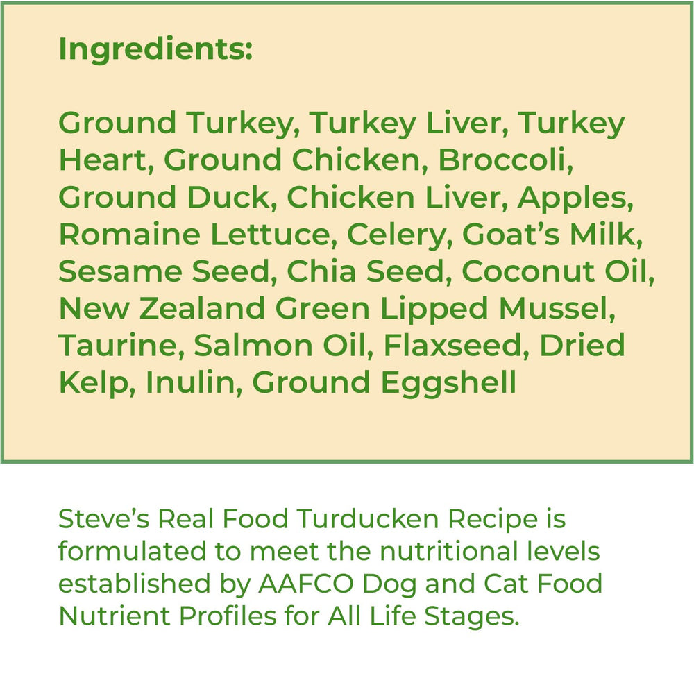 Steve's Real Food Turducken: detalle crujiente para uso rápido