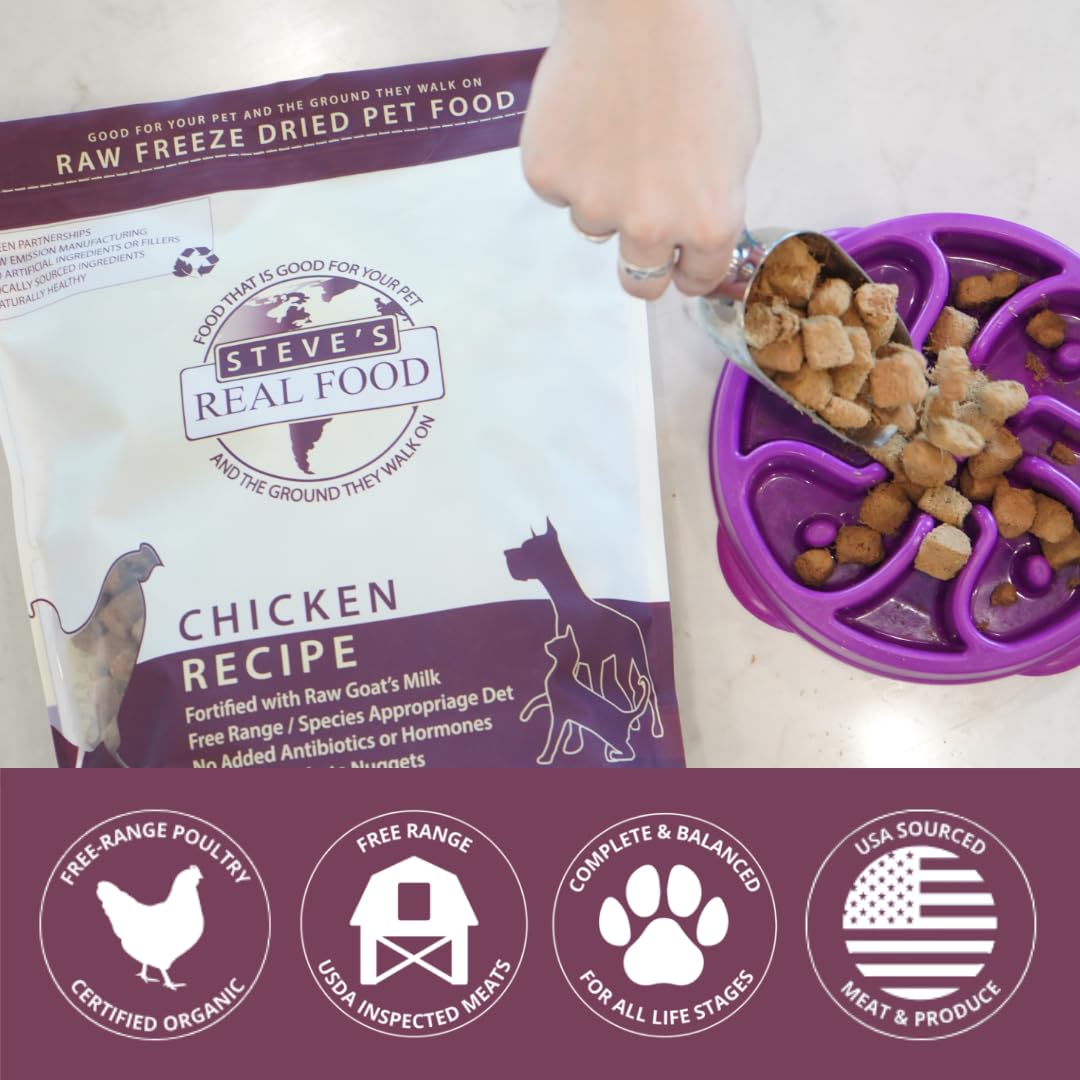 Aroma suave al abrir el empaque de Steve's Real Food Nuggets de pollo.
