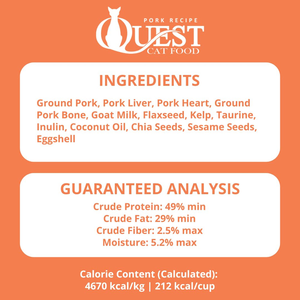 Nuggets de Quest rehidratados listos para alimentar.