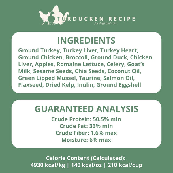 Steve's Real Food Turducken, ideal como comida principal o topping.