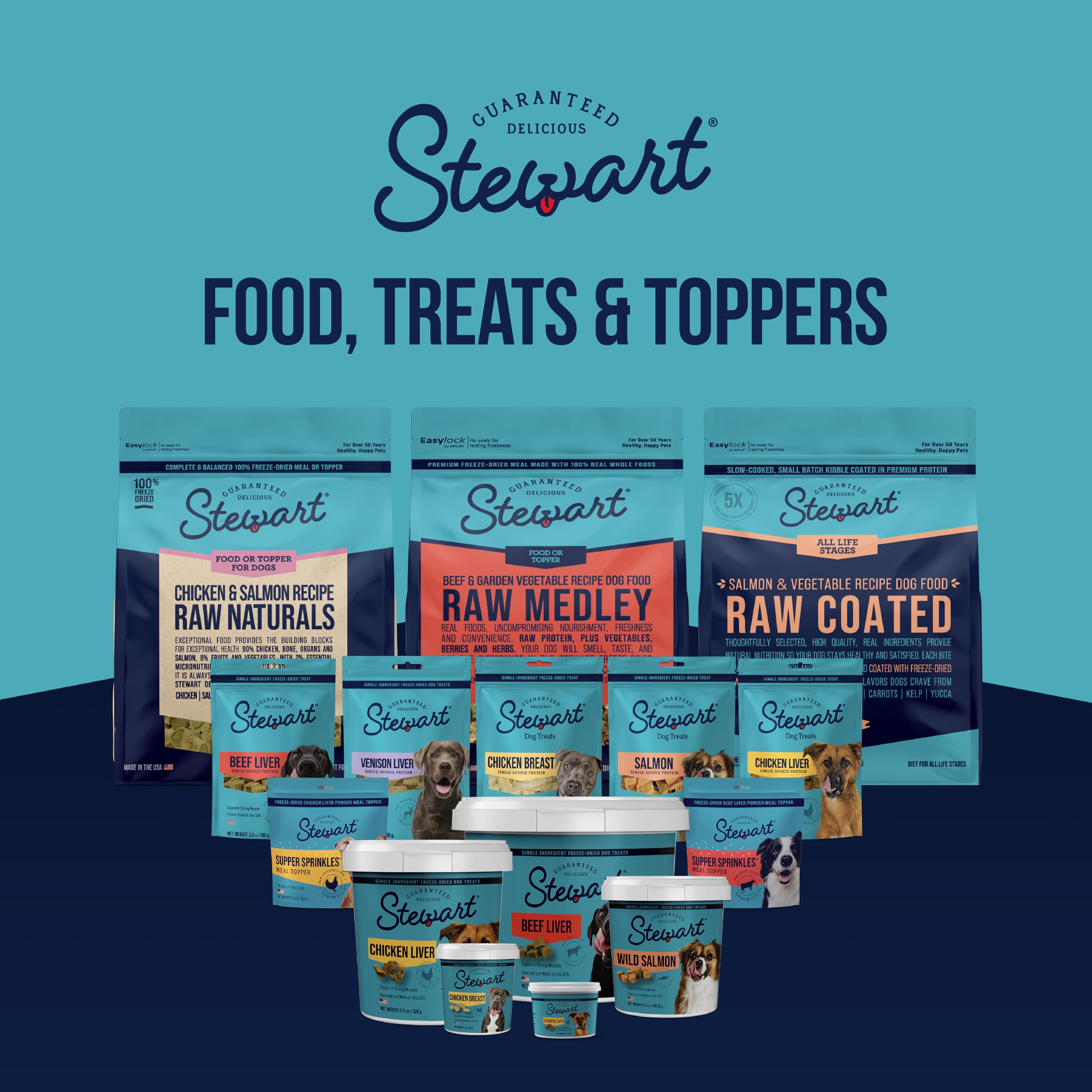 Stewart liofilizado para conservar nutrientes y sabor.