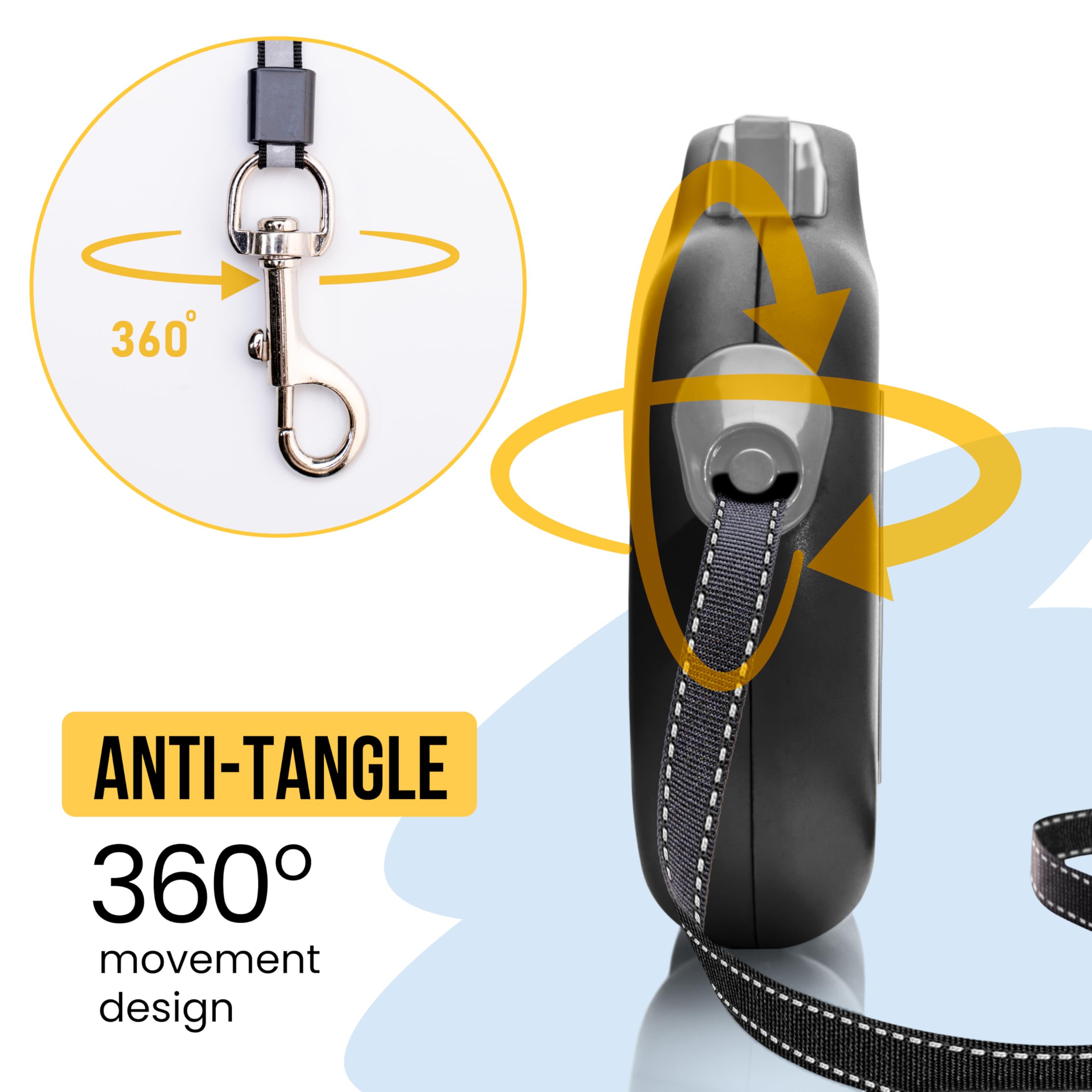 STITCHLEASH accesorios-integrados con gancho para accesorios útiles.