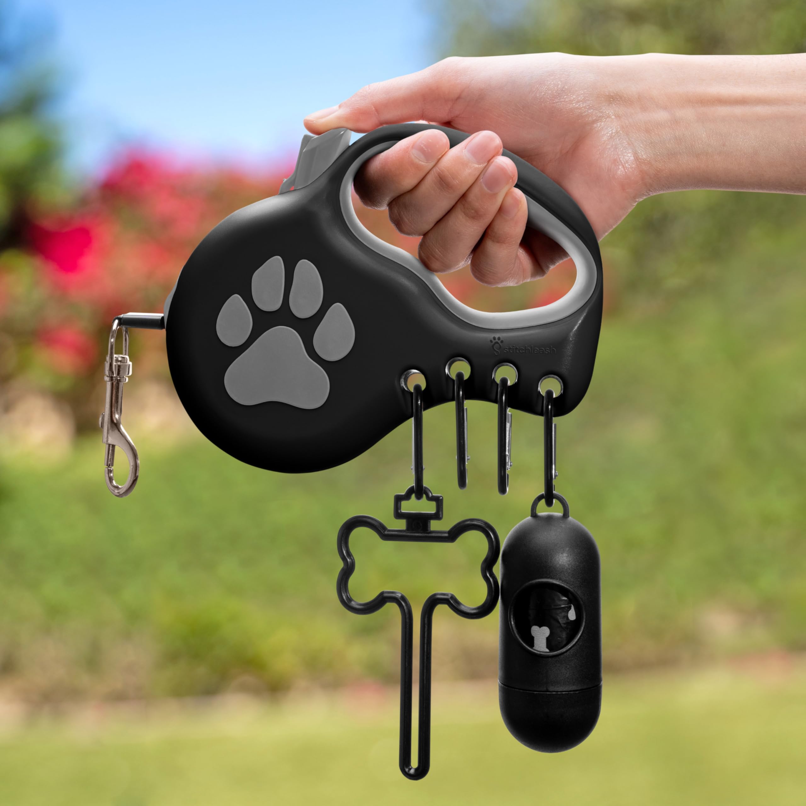 STITCHLEASH bloqueo-una-mano para control sencillo.