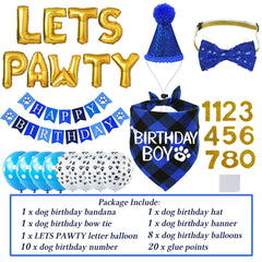 Lazo de cumpleaños STMK para perro, diseño cómodo y ajustable