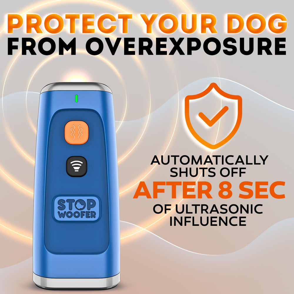 STOPWOOFER diseño compacto azul ideal para viajes y uso diario