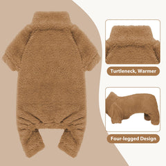 Pijama de peluche con cuello alto para perros pequeños de Stpiatue XXS, comodidad y libertad de movimiento.