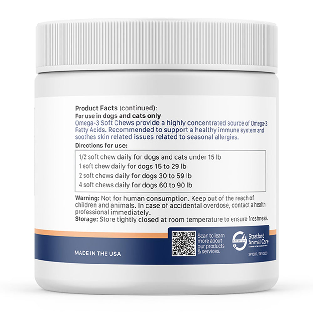 Stratford Omega 3 para perros: sin olor a pescado, fácil de usar