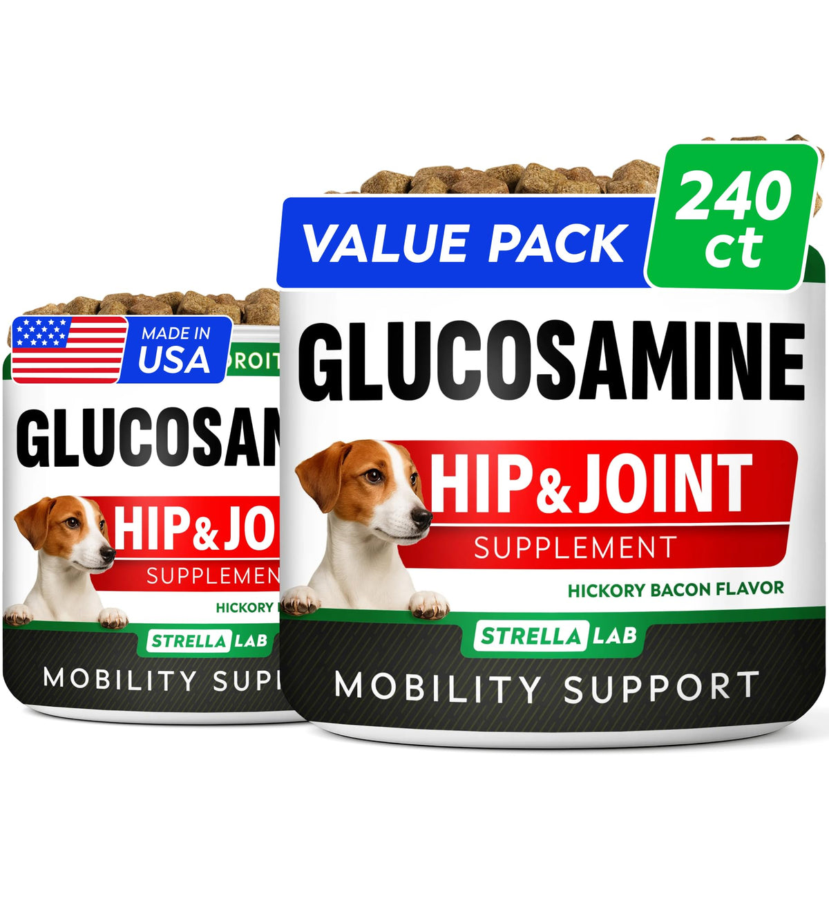 STRELLALAB glucosamina para perros muestra movilidad diaria para caminar con comodidad