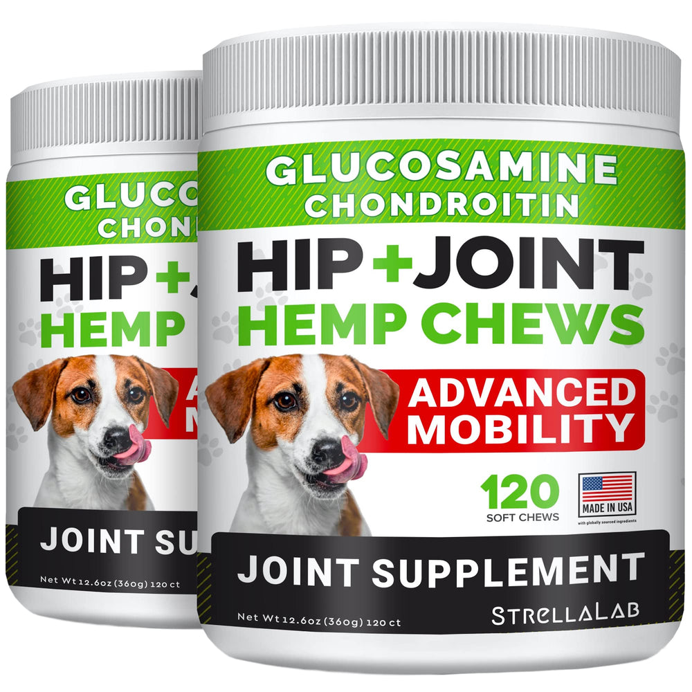 STRELLALAB gominolas para articulaciones de perros grandes, favorece movilidad diaria