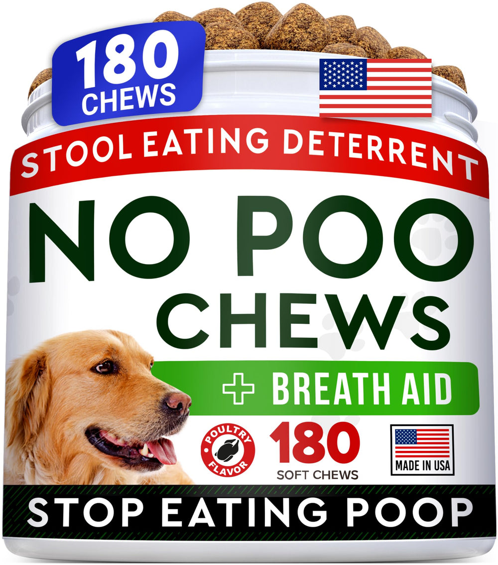STRELLALAB No Poo Chews: botella anti-coprofagia para perros.