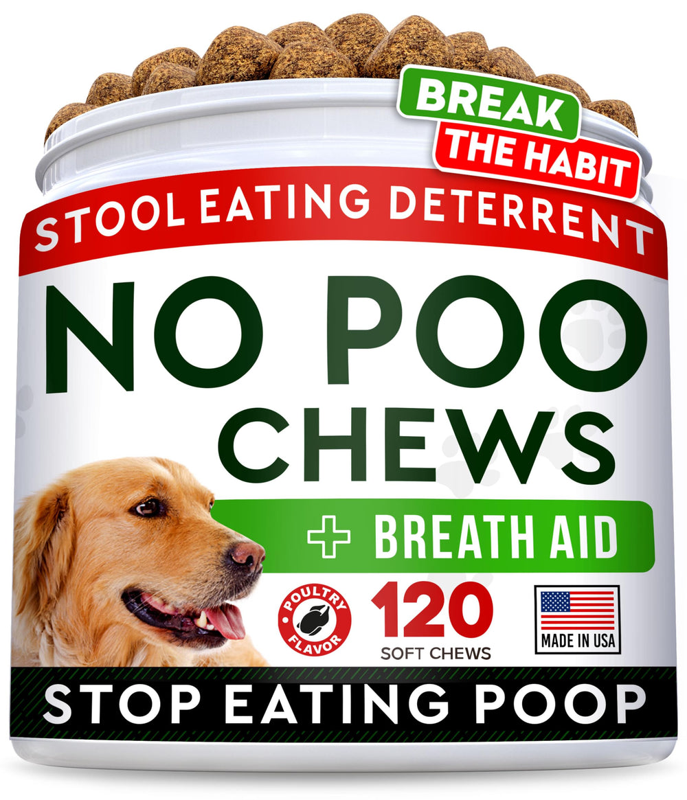 STRELLALAB No Poo Chews para perros: control de coprofagia en casa.