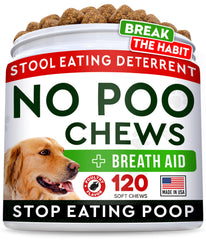 STRELLALAB No Poo Chews para perros: control de coprofagia en casa.