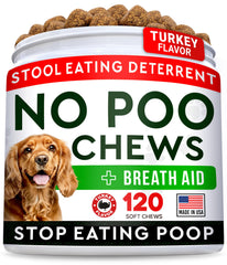 STRELLALAB No Poo Chews en empaque frontal, opción rápida para detallar coprofagia.