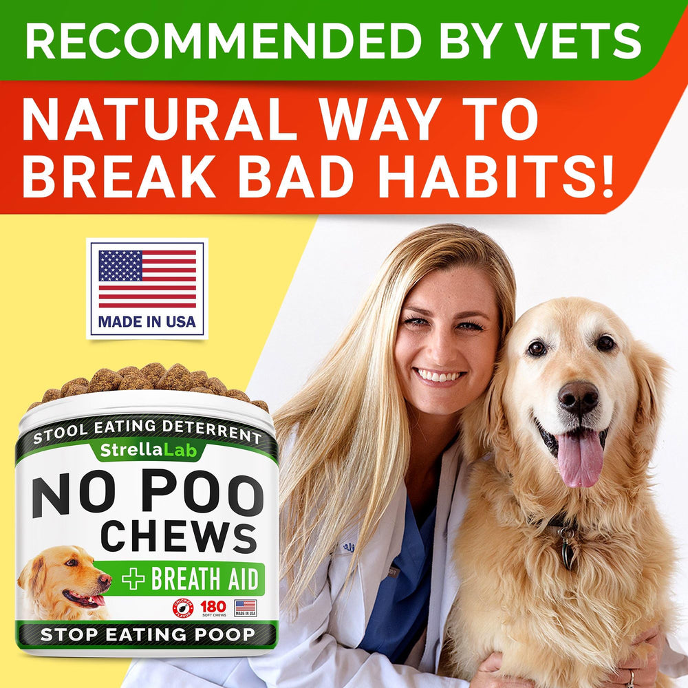 STRELLALAB No Poo Chews: ingredientes naturales que respaldan la digestión y bienestar.