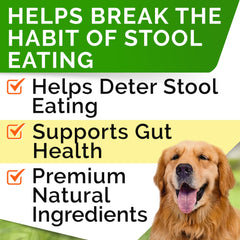 STRELLALAB No Poo Treats sabor pollo, masticables deliciosos para perros.