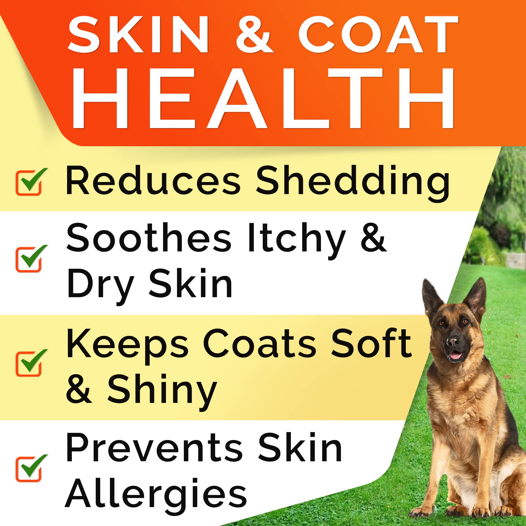 STRELLALAB Omega 3 para perros: comprimidos masticables que favorecen piel y pelaje.