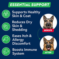 STRELLALAB Omega3 para perros, masticables, 180 unidades por envase.