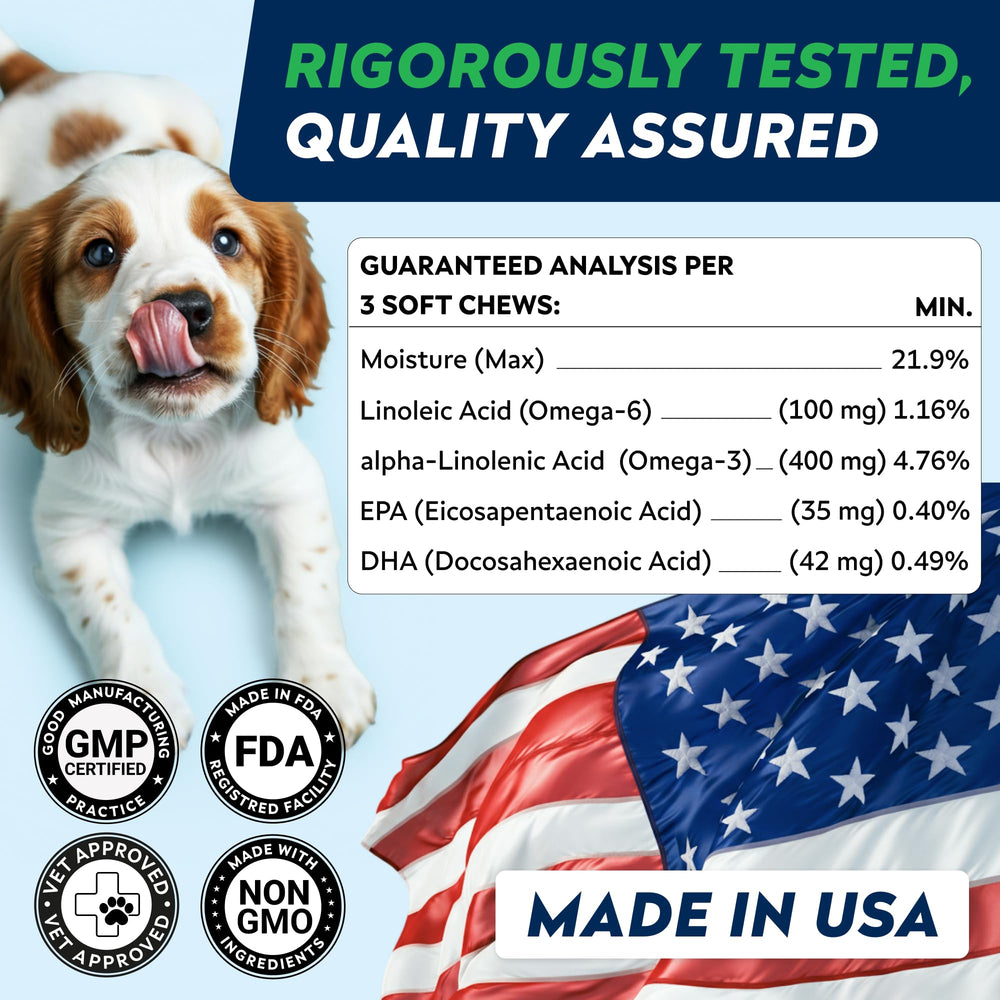 STRELLALAB Omega3 para perros, apoyo para piel sana y comodidad diaria.