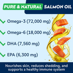 STRELLALAB Omega3 para perros, sabor hígado de pollo, mordiscos atractivos.