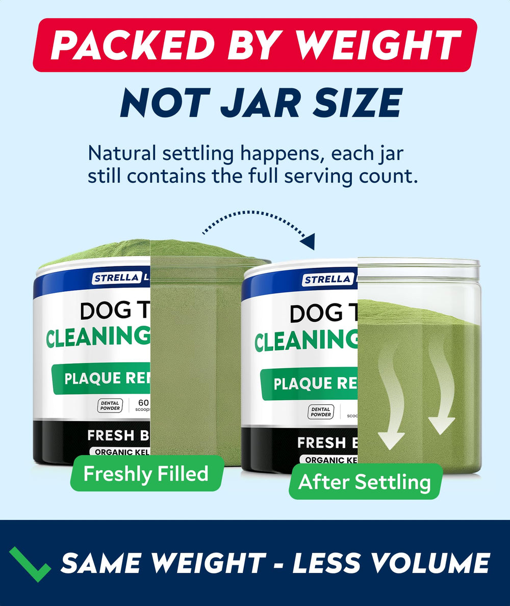 STRELLALAB polvo dental natural, sencillo y eficaz para perros.