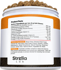 STRELLALAB Senior masticables sabor bacon para apoyo articular