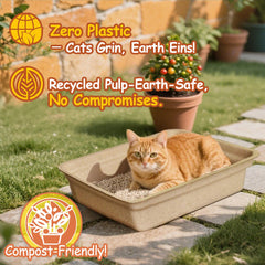 Strenthychosing caja-arena grande y estable para gatos adultos, evita derrames.