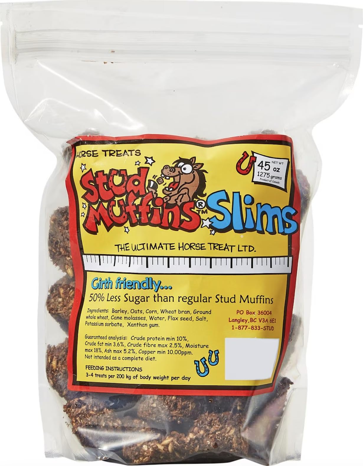 Stud Muffins Slims: bolsa de 45 oz, recompensa sabrosa para caballos