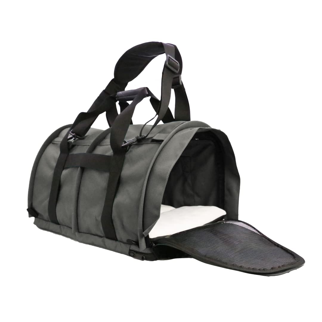 SturdiBag XL, vista frontal: transportadora segura para mascotas en casa o viaje.